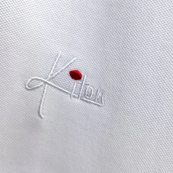 Kiton White Zipper Polo Shirt